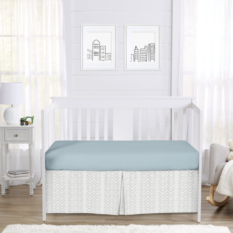 Sweet Jojo Designs Chevron Crib Dust Ruffle Wayfair